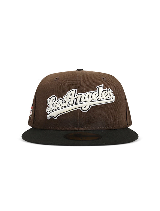 New Era 5950 Dodgers Glow in the Dark Hat | Brown/Black
