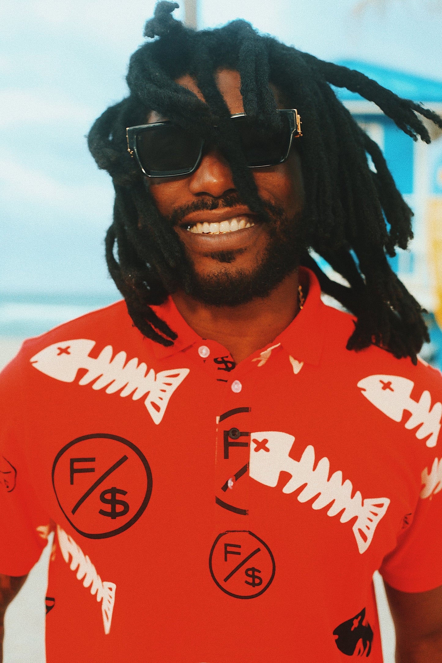 Fishscale Polo | Red