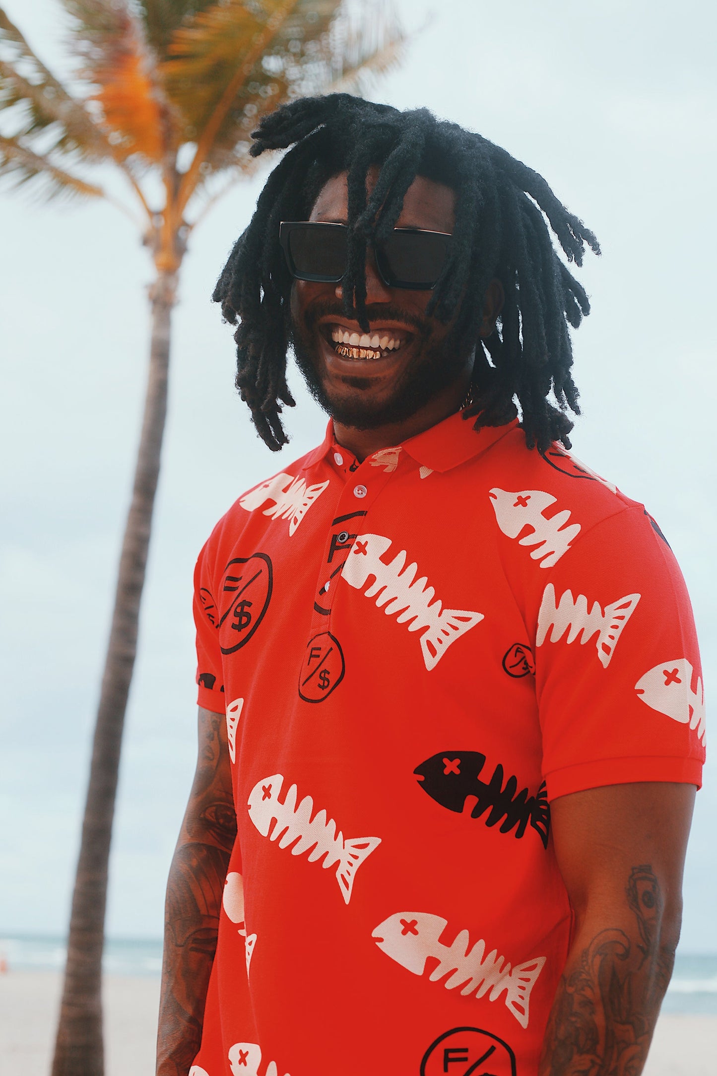 Fishscale Polo | Red