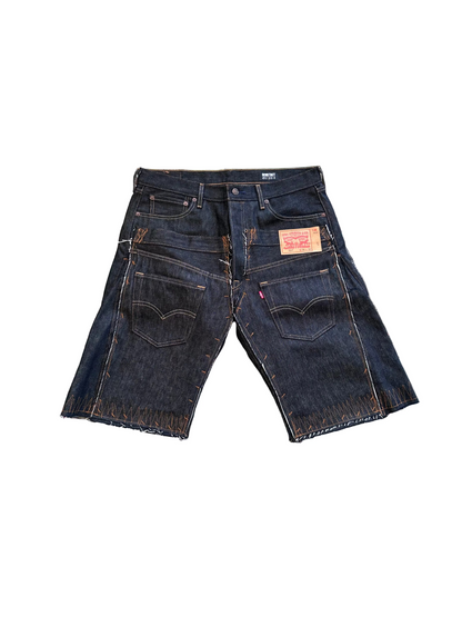 Raw Denim Multi Pocket Short | Black