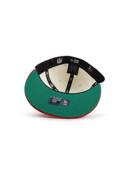 New Era 5950 San Francisco 49ers XXIII Super Bowl Patch Hat | Chrome/Red