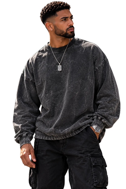 Vintage Acid Wash Oversized Long Sleeve T-Shirt — featured product image | KRIFFA