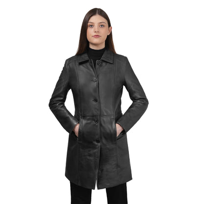 Jammie Women's Lambskin Leather Coat
