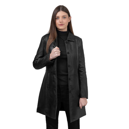 Jammie Women's Lambskin Leather Coat