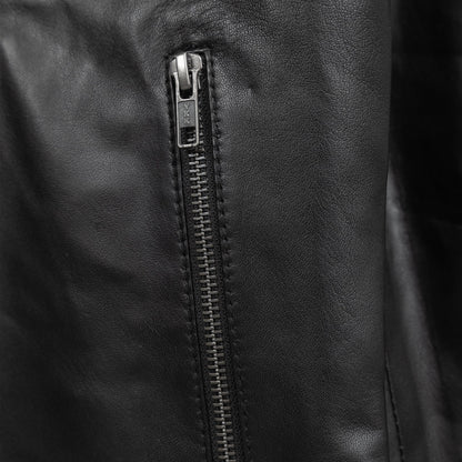 Serena Women's Black Asymmetrical Leather Jacket