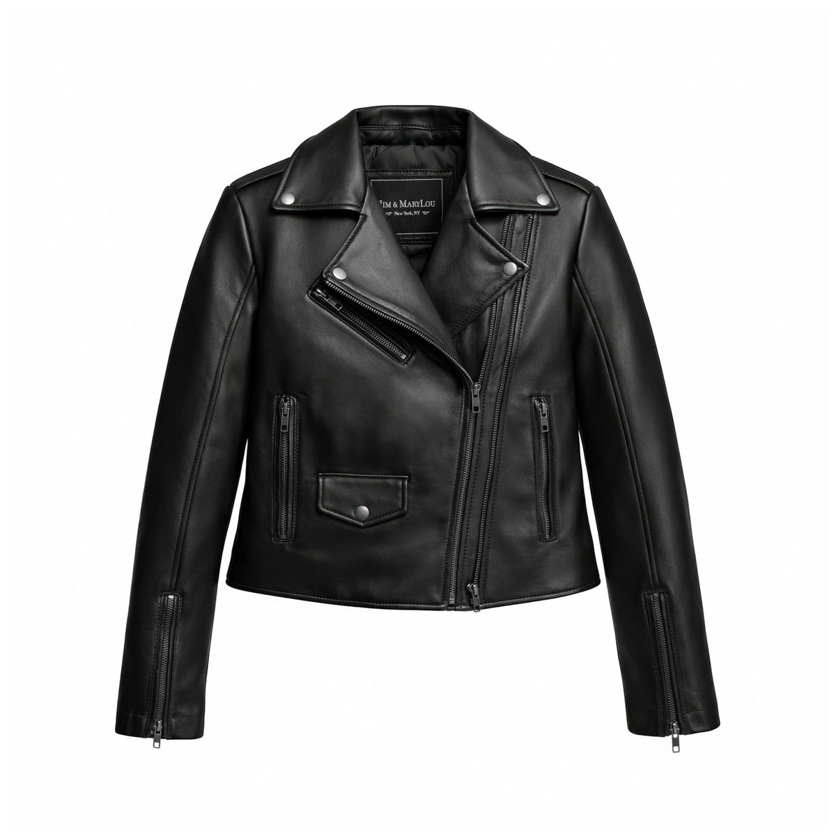 Bethany Women's Asymmetrical Leather Jacket