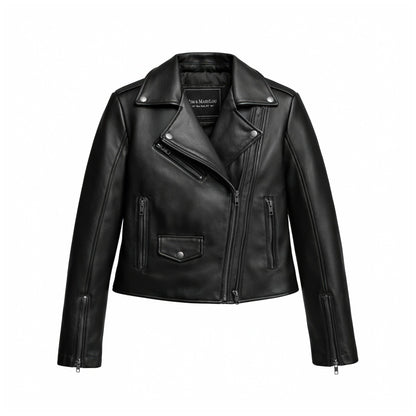 Bethany Women's Asymmetrical Leather Jacket
