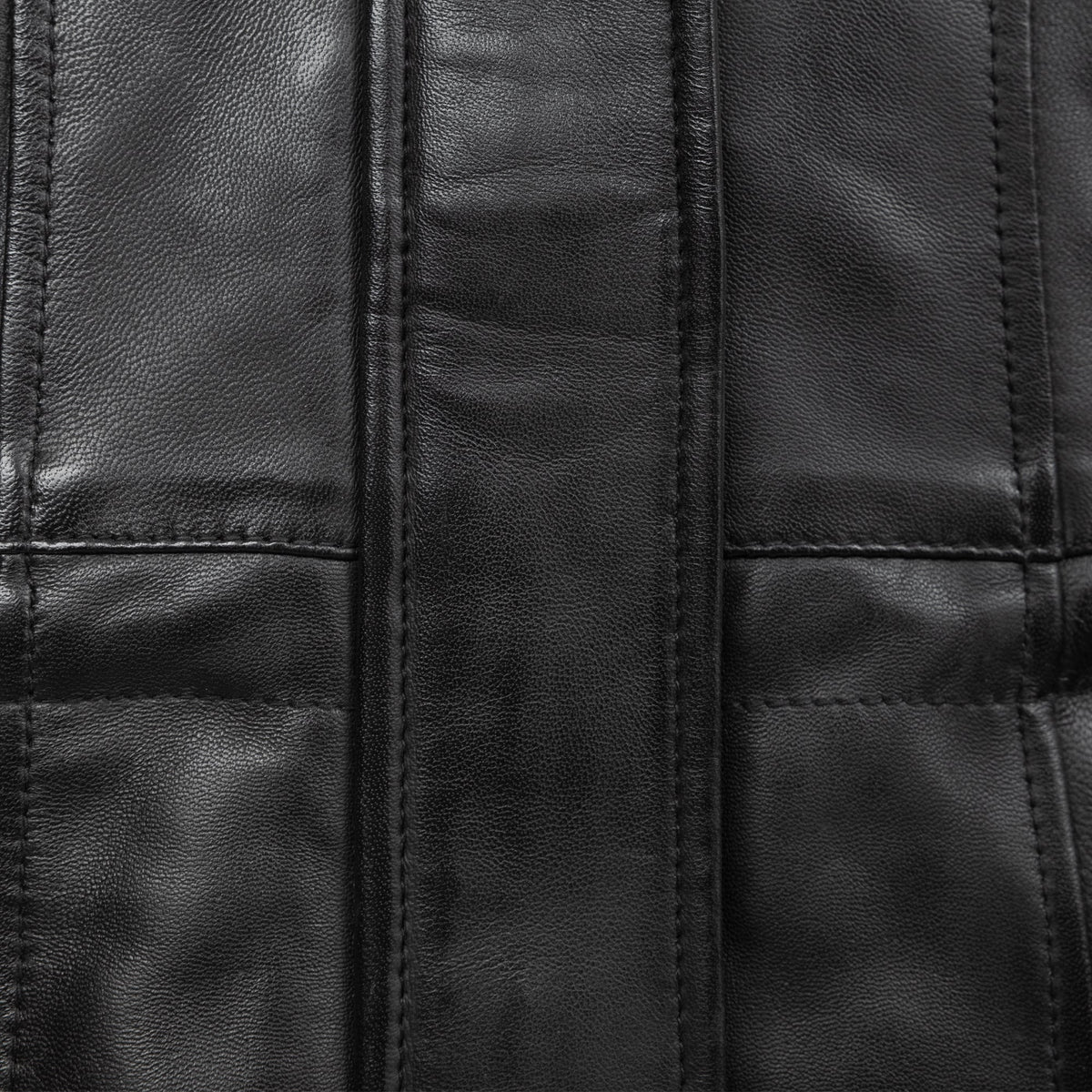 Everly Women's Black 3/4 Leather Coat with Detachable Hood