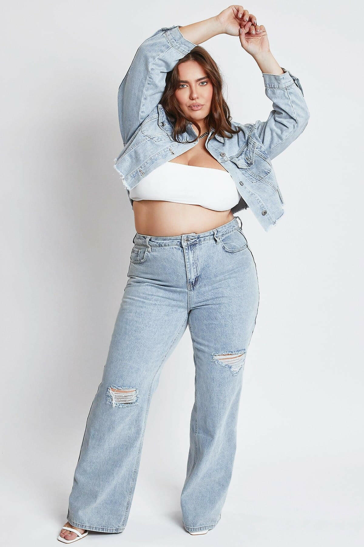 High Rise Relaxed Wide Leg Jeans
