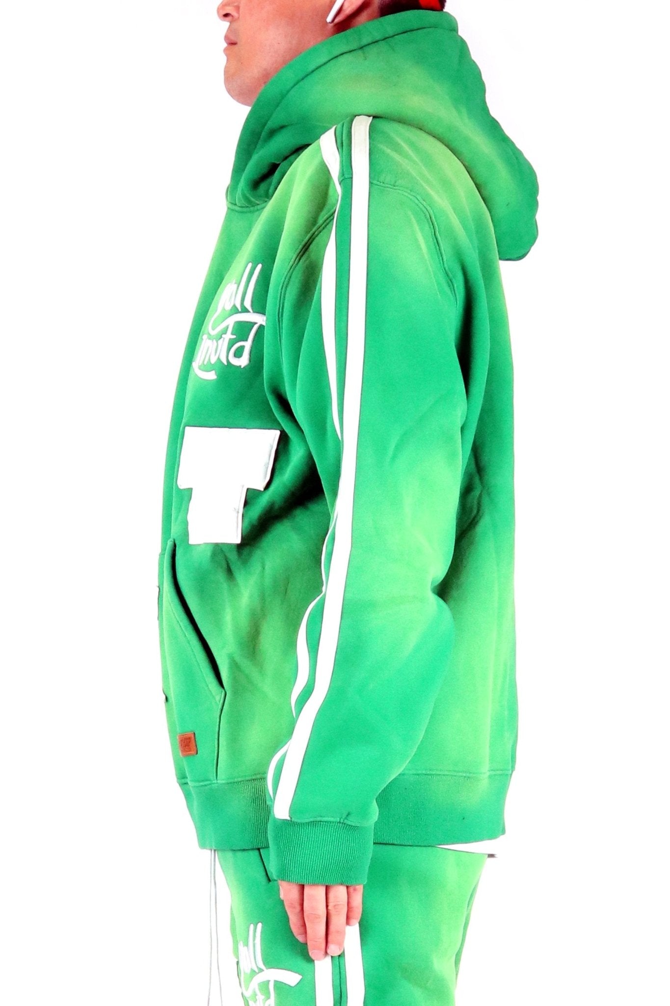 Pine Heavy Weight Brushed Vintage Pullover Hoodie
