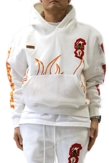 Heavy Weight Brushed Graphic Pullover Hoodie