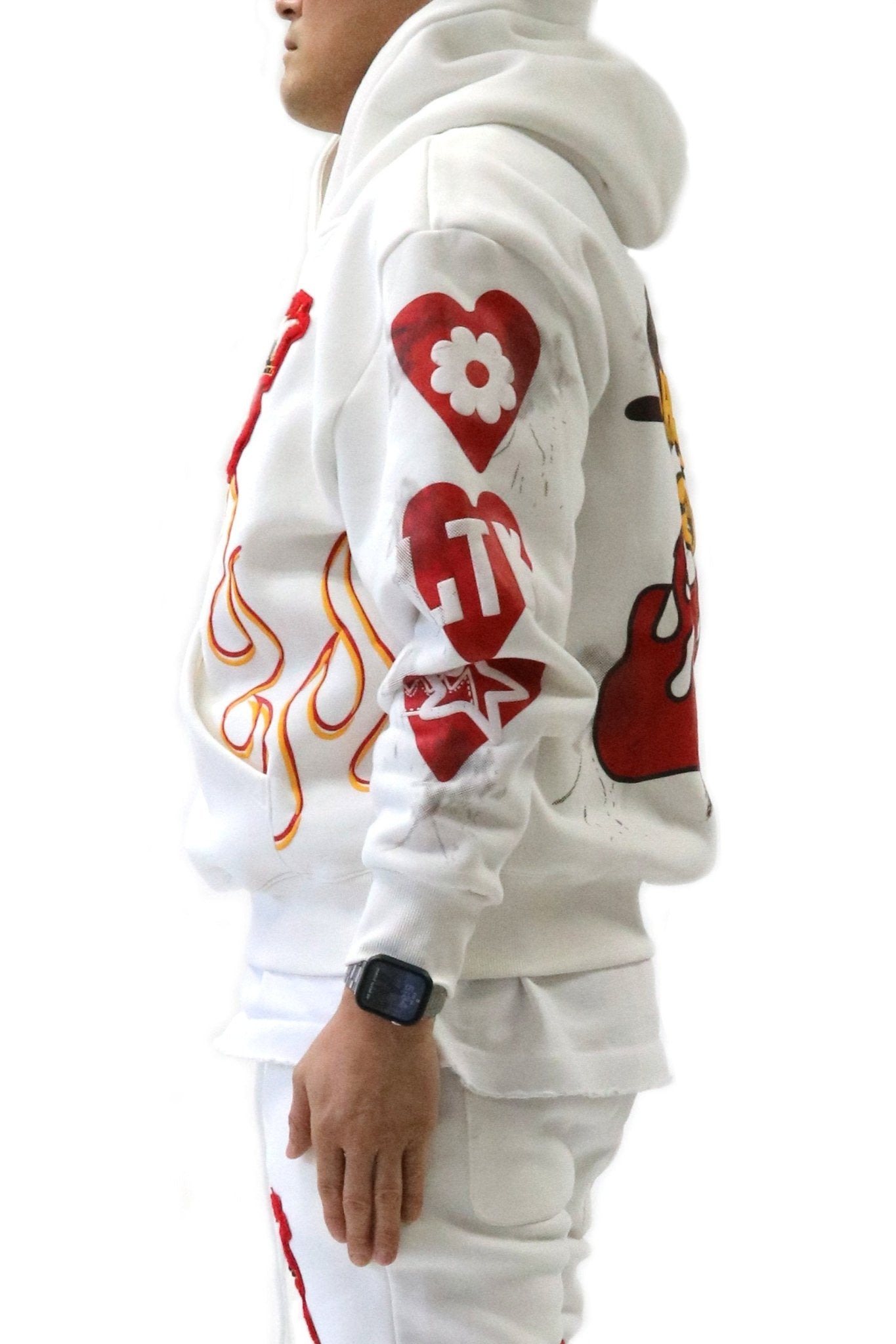 Heavy Weight Brushed Graphic Pullover Hoodie