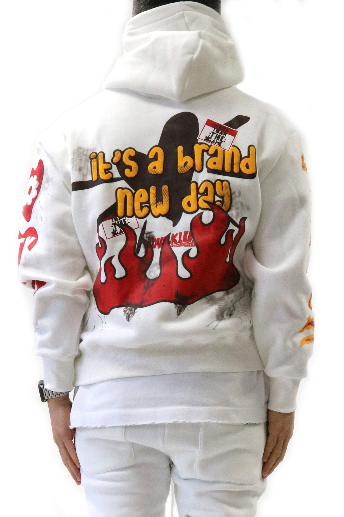 Heavy Weight Brushed Graphic Pullover Hoodie