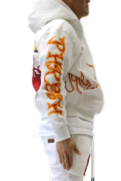 Heavy Weight Brushed Graphic Pullover Hoodie