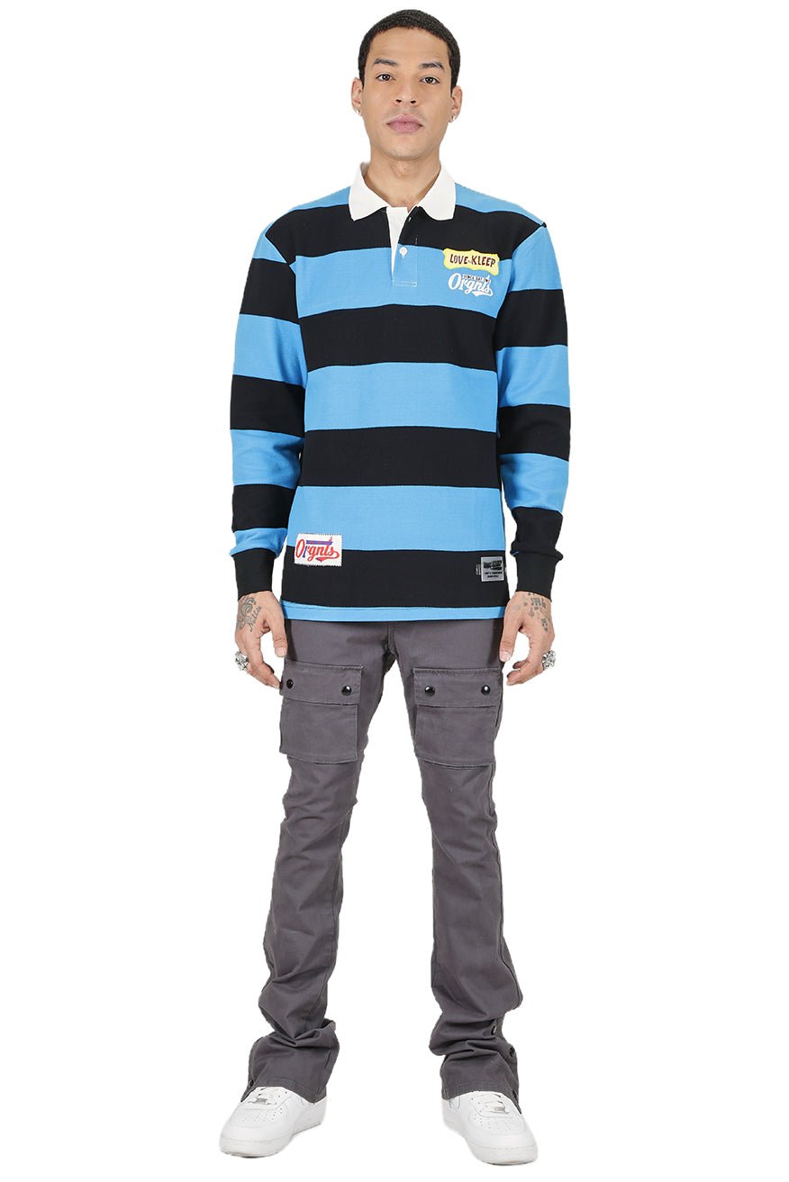 Ocean Long Sleeve Polo Shirt