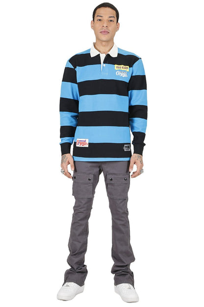 Ocean Long Sleeve Polo Shirt