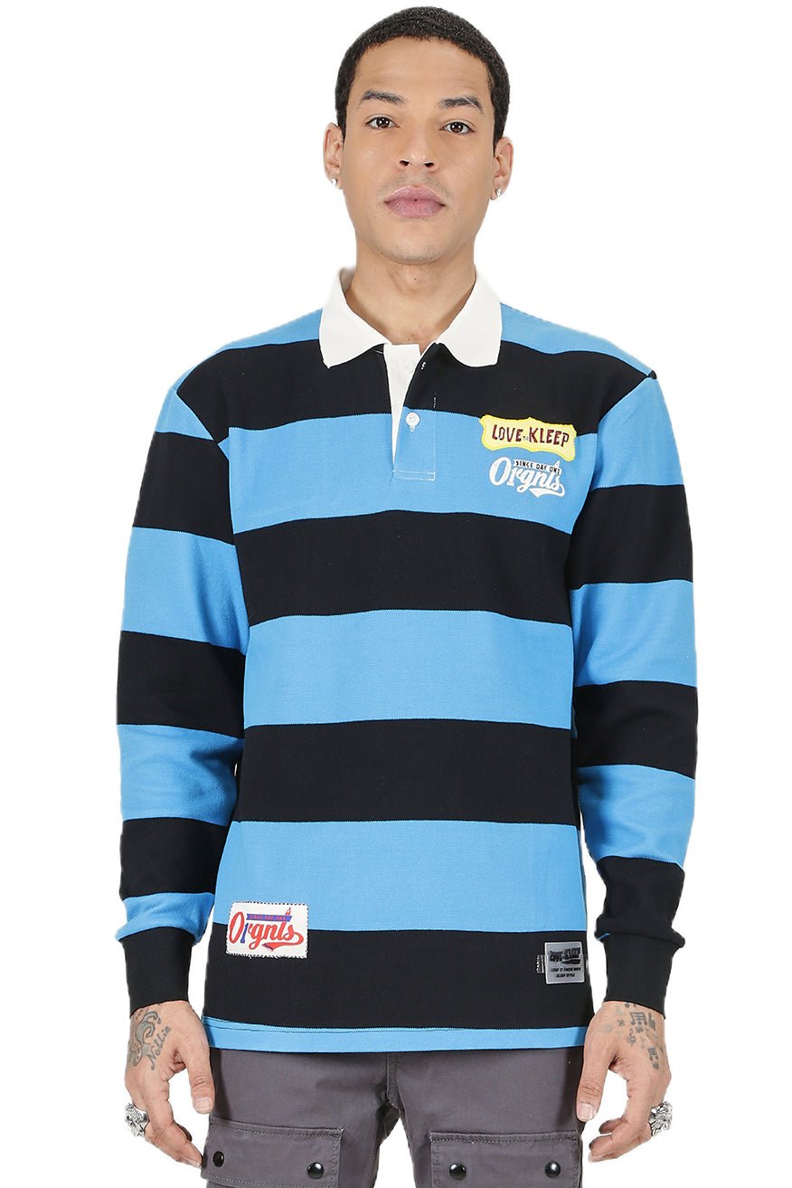 Ocean Long Sleeve Polo Shirt