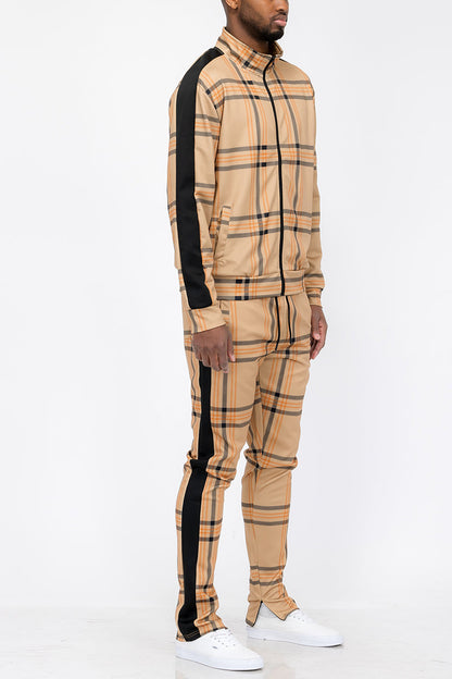 Plaid Out Track Set