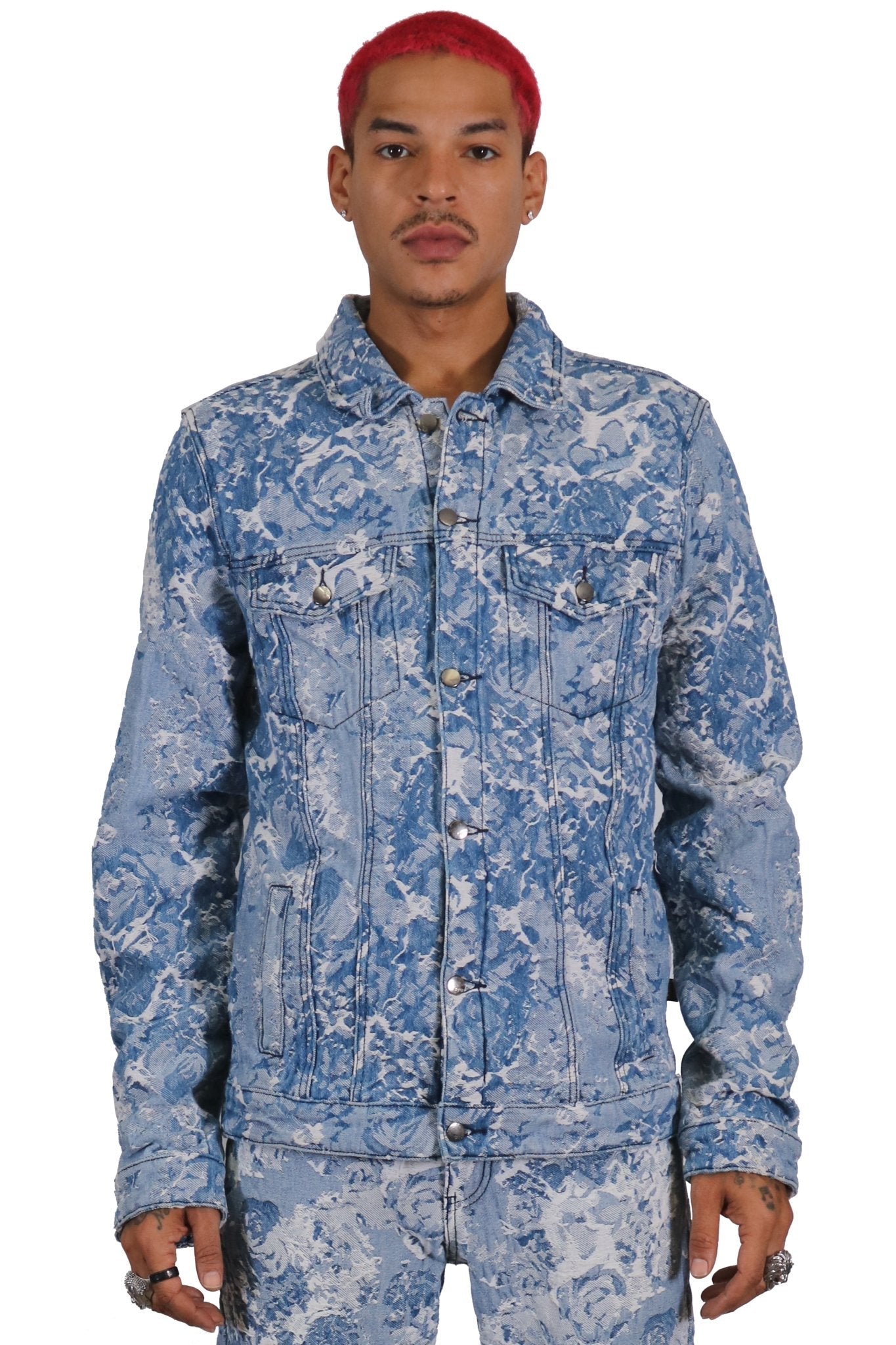 Flex Jacquard Denim Jacket