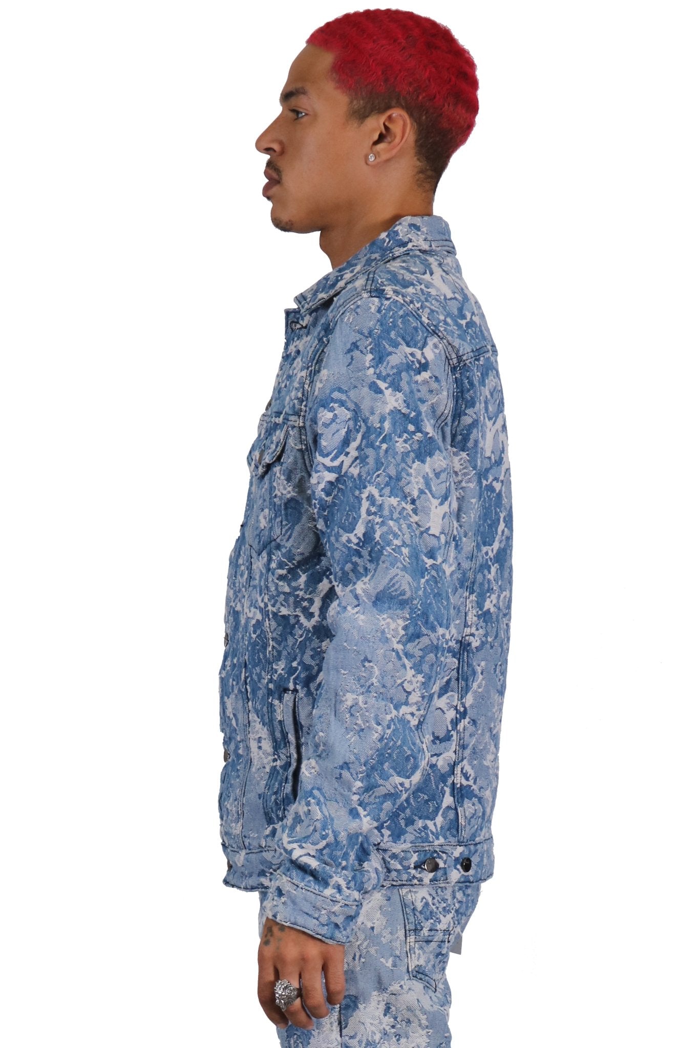 Flex Jacquard Denim Jacket