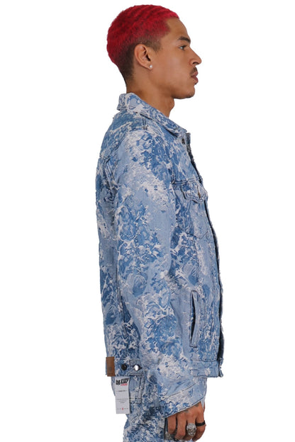 Flex Jacquard Denim Jacket