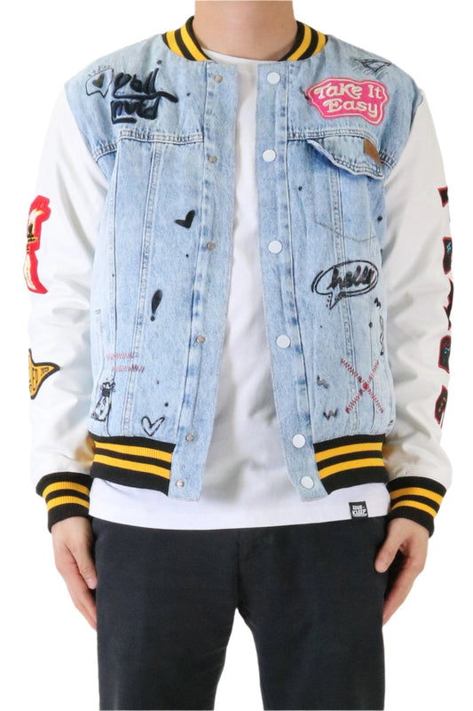 Nila Padded Washing Denim Bomber Jacket