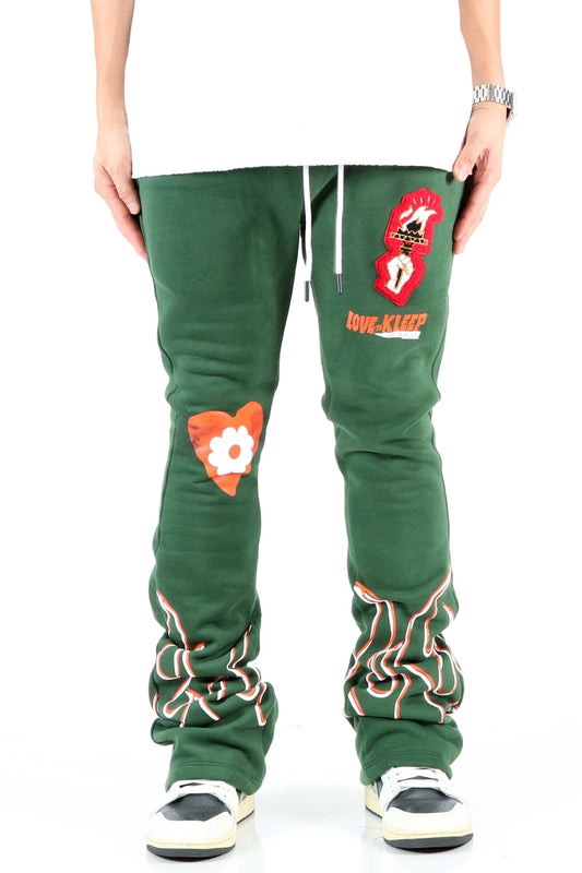 Medusa Brushed Skinny Slare Stacked Pants