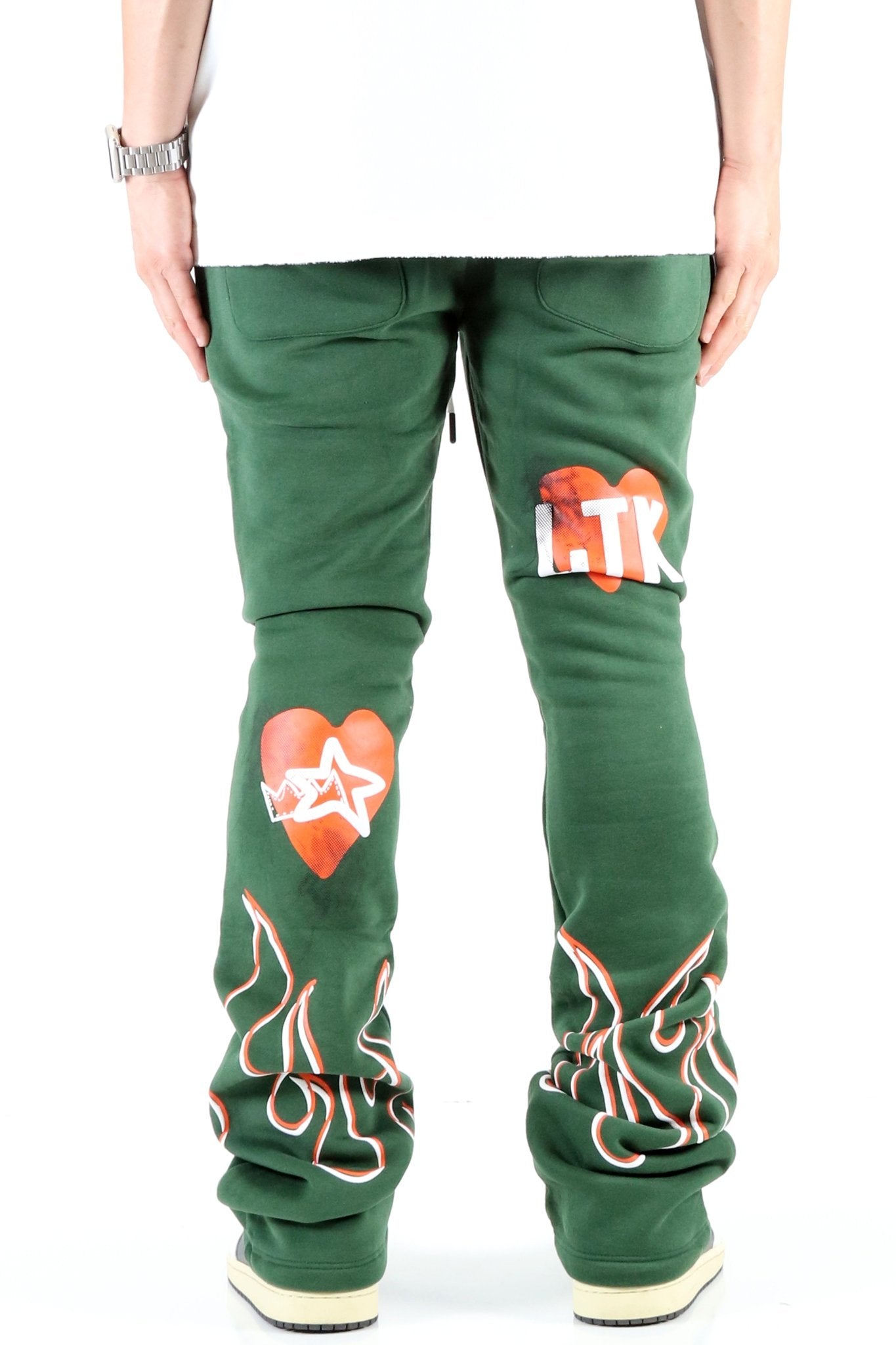 Medusa Brushed Skinny Slare Stacked Pants