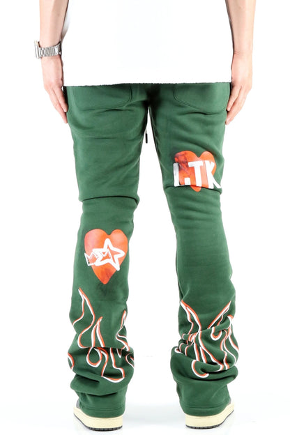 Medusa Brushed Skinny Slare Stacked Pants