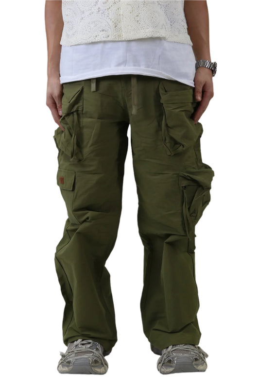 Vont Fine Twill Nylon Baggy Fit Cargo