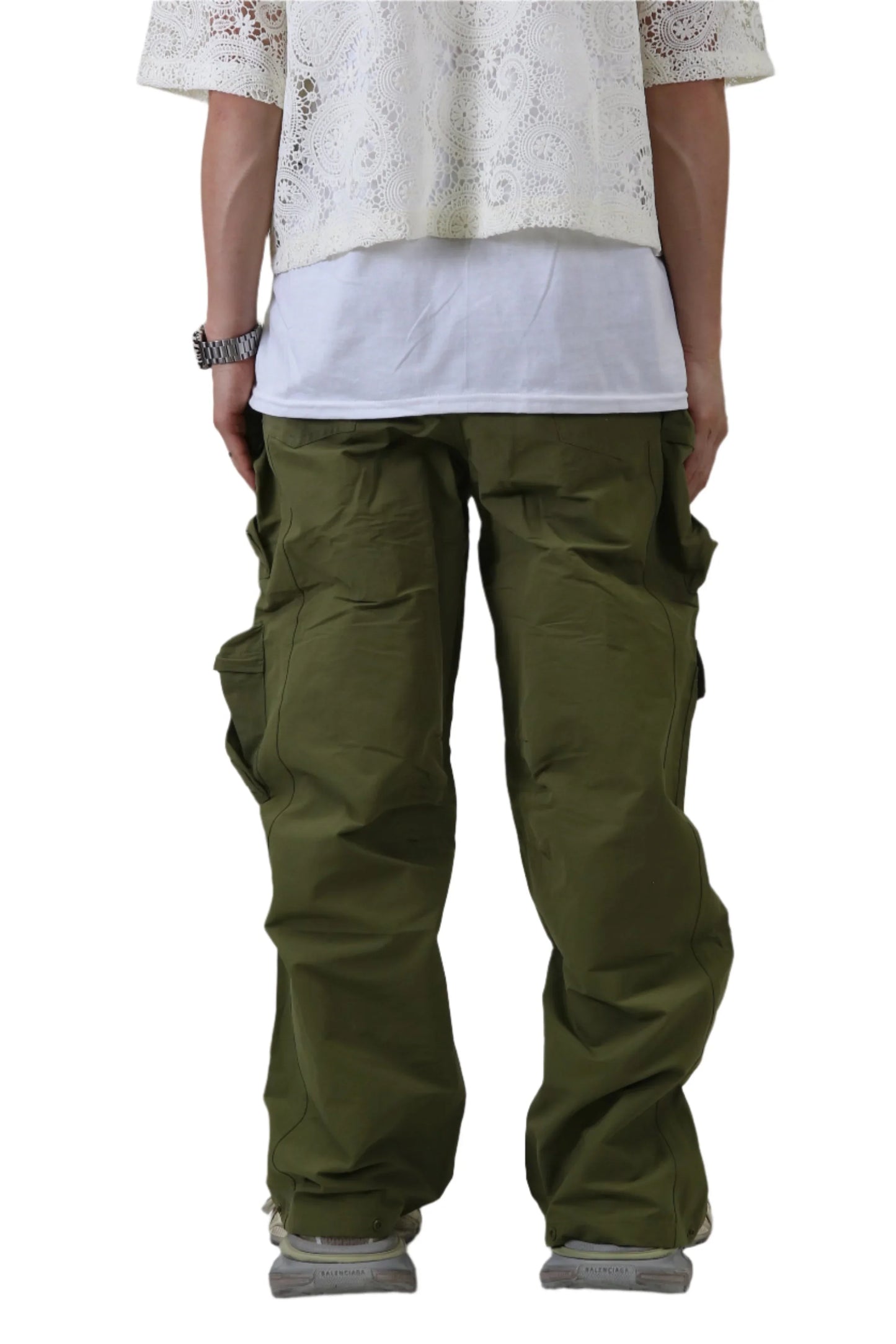 Vont Fine Twill Nylon Baggy Fit Cargo