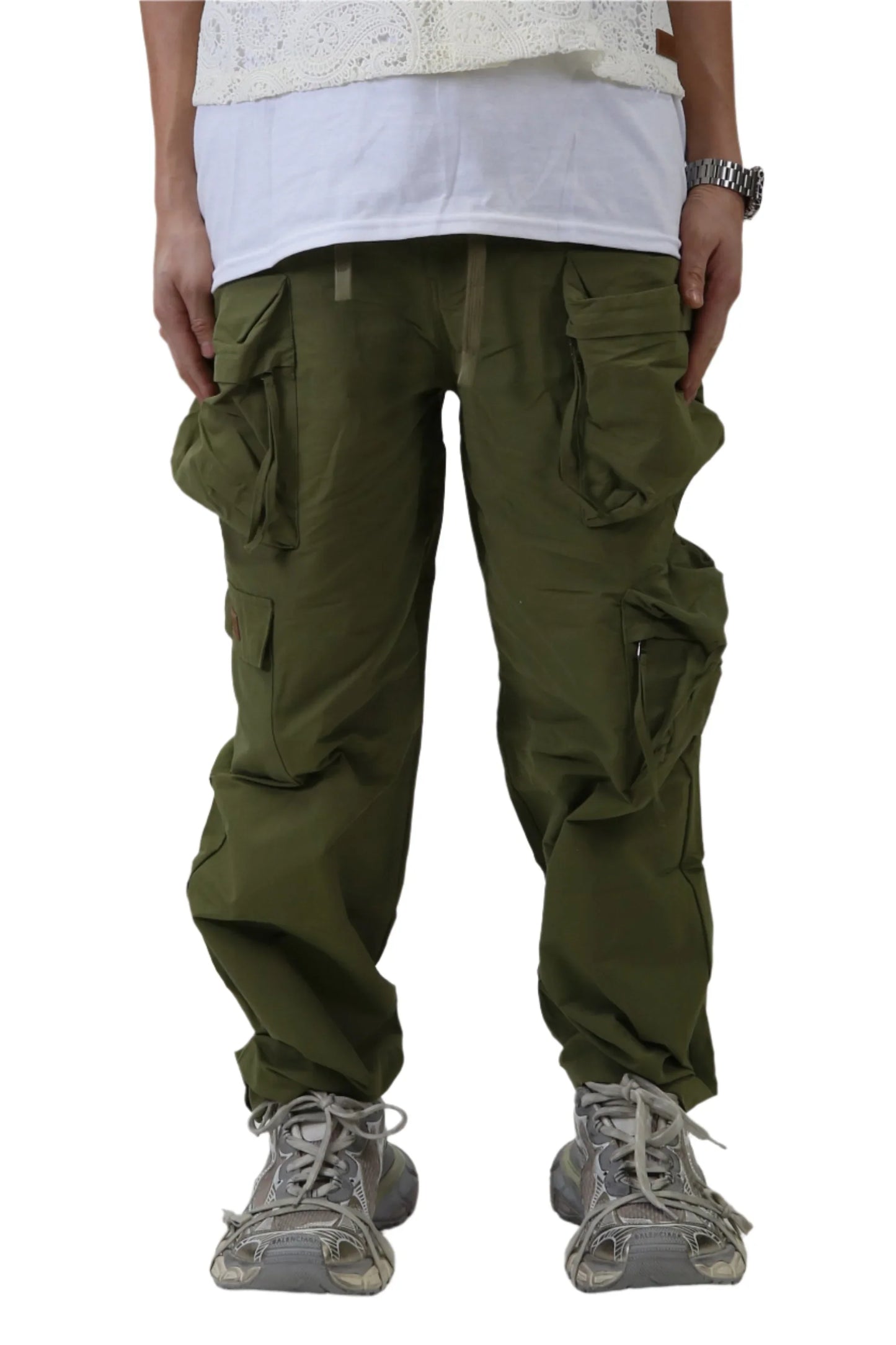 Vont Fine Twill Nylon Baggy Fit Cargo