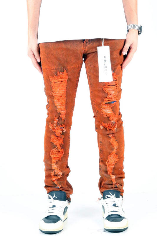 Monco Heavy Washed Skinny Denim Pants