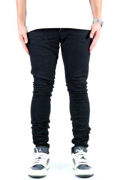 Premium Wax Coated Skinny Denim Pants