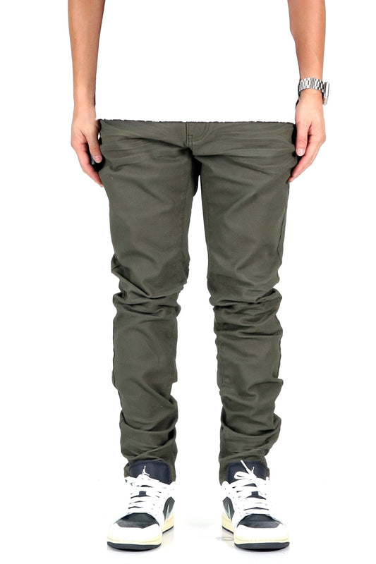 Premium Wax Coated Skinny Denim Pants