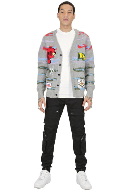 Dougal Cardigan Embroidery & Patches