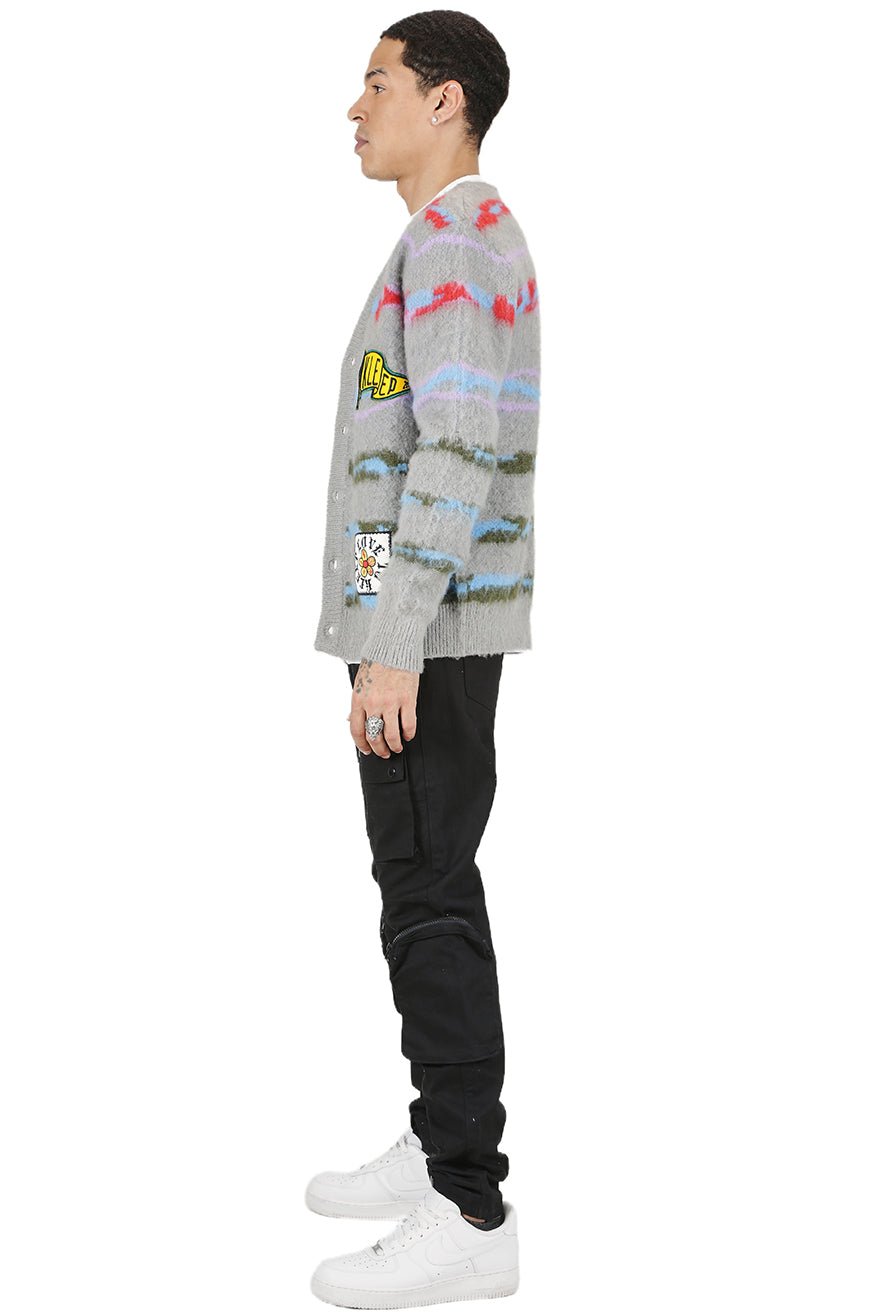 Dougal Cardigan Embroidery & Patches