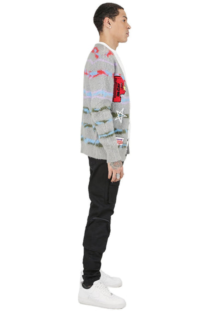 Dougal Cardigan Embroidery & Patches