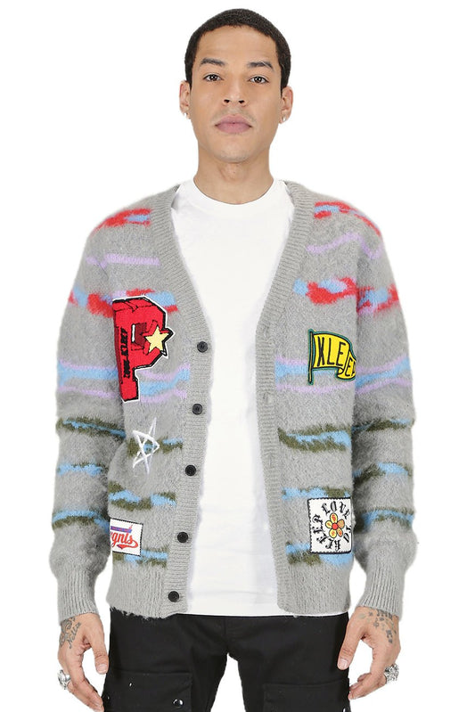 Dougal Cardigan Embroidery & Patches