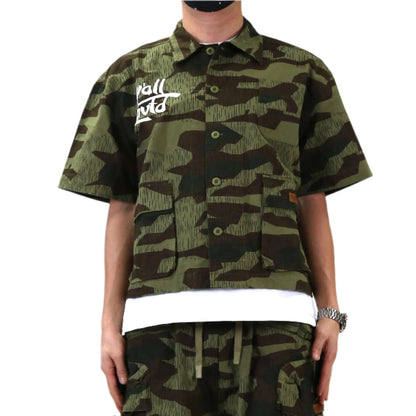Effest Fine Ripstop Twill Boxy Cut Crop Top S/S  BD Shirt