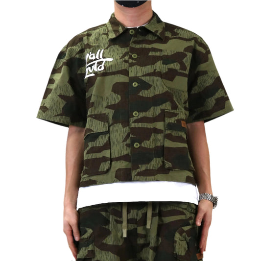 Effest Fine Ripstop Twill Boxy Cut Crop Top S/S  BD Shirt