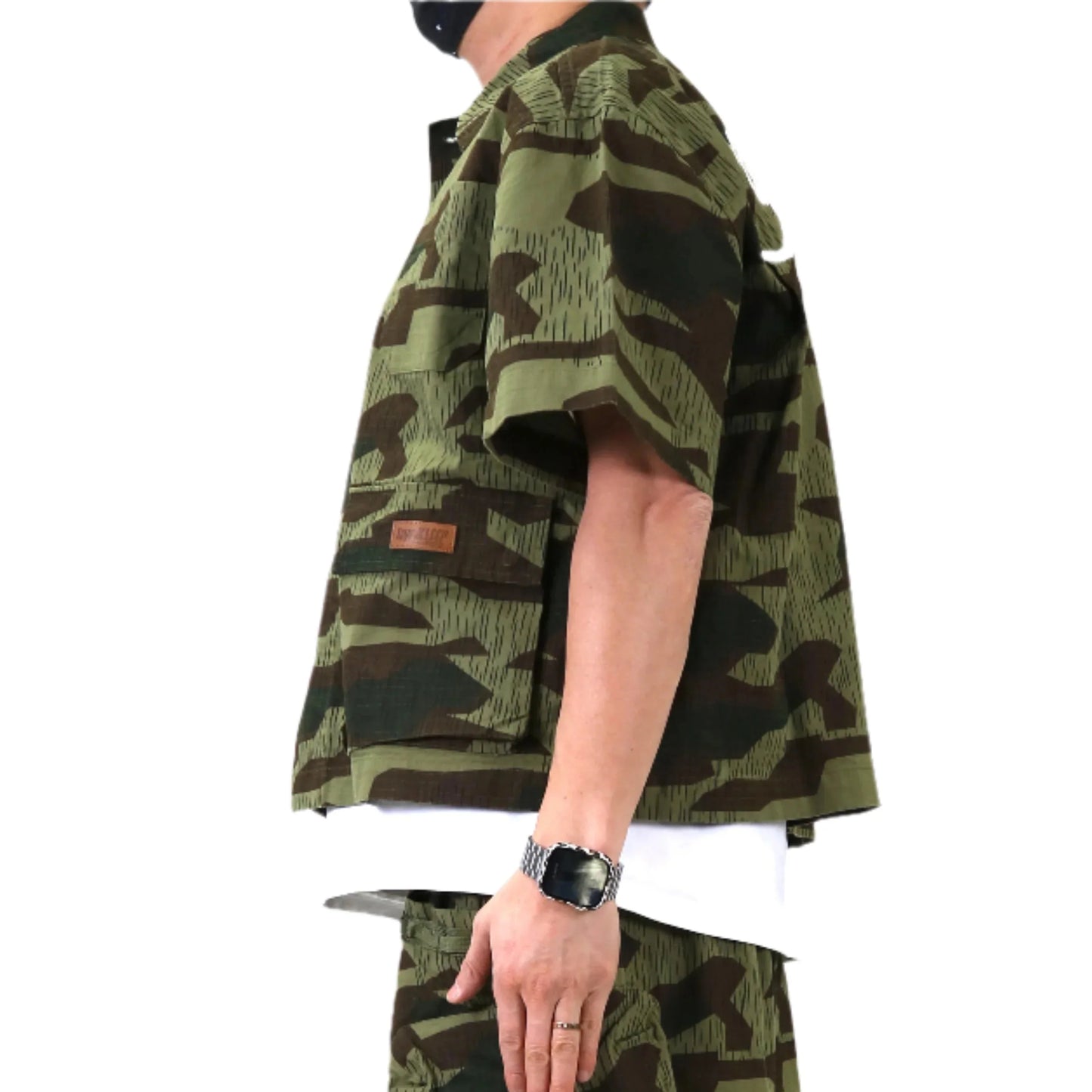 Effest Fine Ripstop Twill Boxy Cut Crop Top S/S  BD Shirt