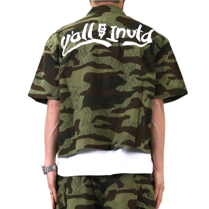 Effest Fine Ripstop Twill Boxy Cut Crop Top S/S  BD Shirt
