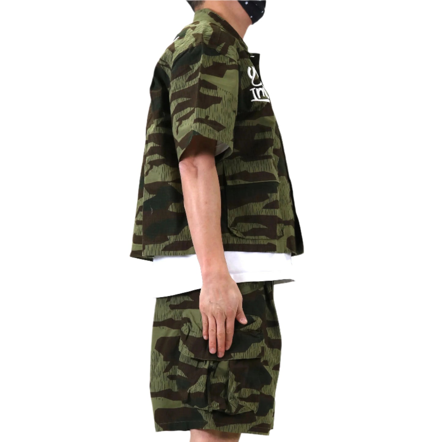 Effest Fine Ripstop Twill Boxy Cut Crop Top S/S  BD Shirt