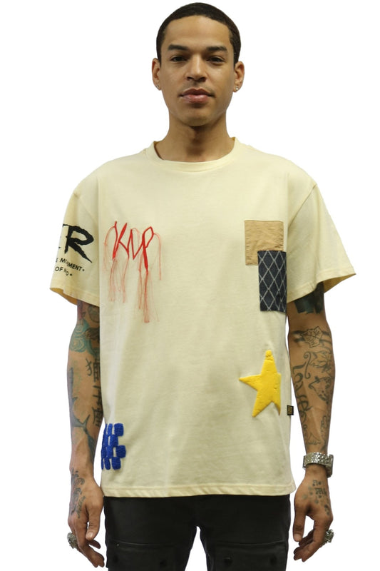Angora Print & Patch SS Tee
