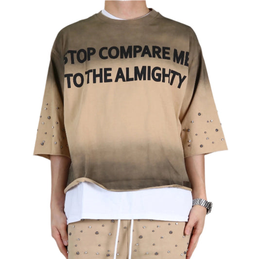 ERIN S/N Jersey 3/4 Sleeve Crop top Tee