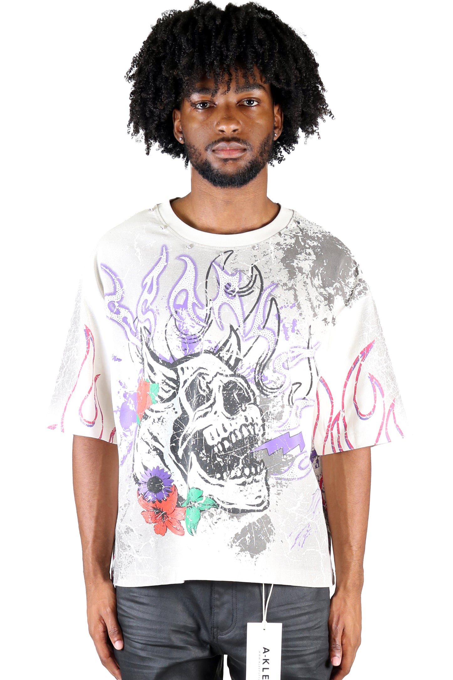 S/N Jersey 3/4 Sleeve Crop Top Tee