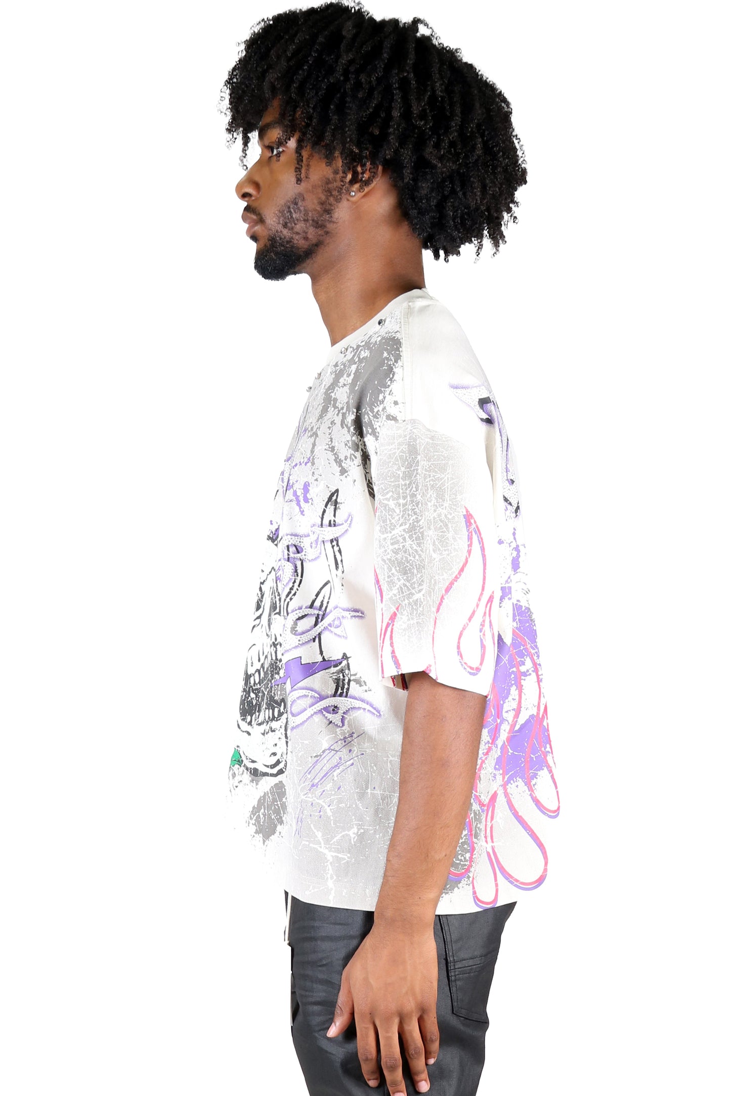 S/N Jersey 3/4 Sleeve Crop Top Tee