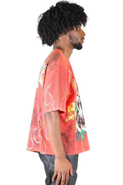Calcite S/N Jersey 3/4 Sleeve Crop Top Tee