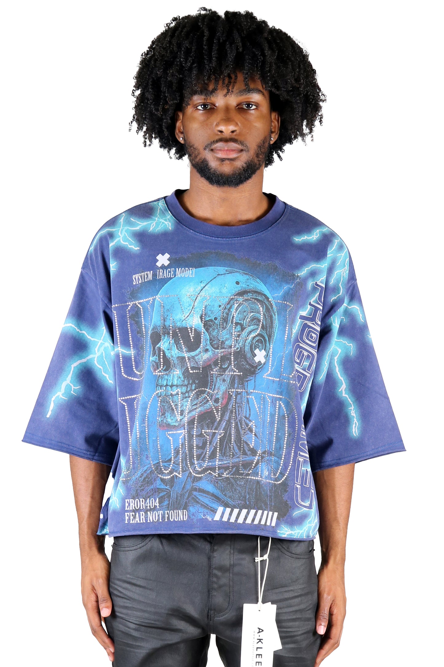 S/N Jersey 3/4 Sleeve Crop Top Tee